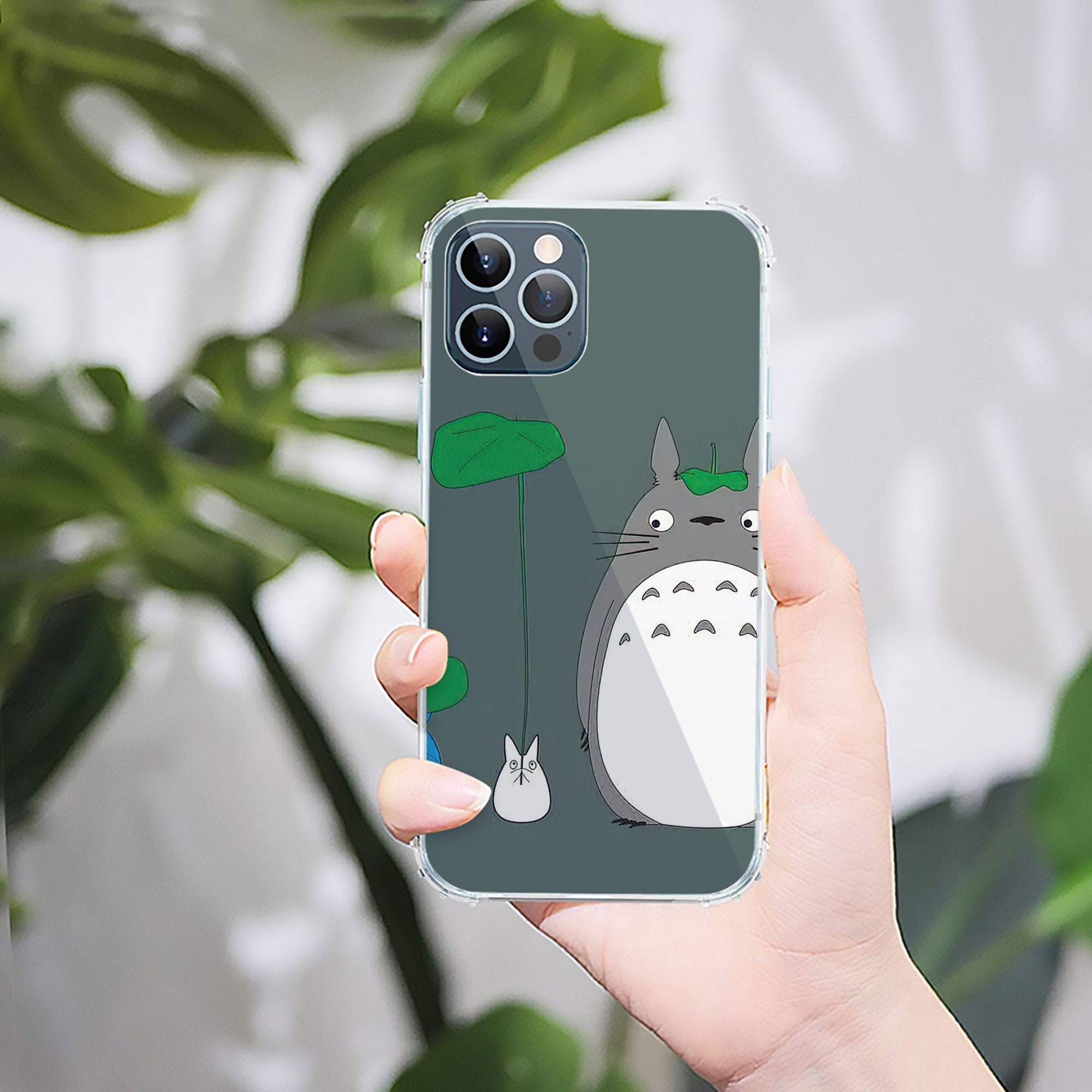 （画像用） となりのトトロ 草壁メイ 草壁サツキ My Neighbor Totoro Satsuki Kusakabe Mei Kusakabe 【iPhone 12シリーズ対応】透明スマホケース（クリアソフトケース）